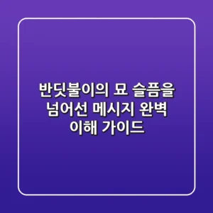반딧불이의 묘, 슬픔을 넘어선 메시지 완벽 이해 가이드